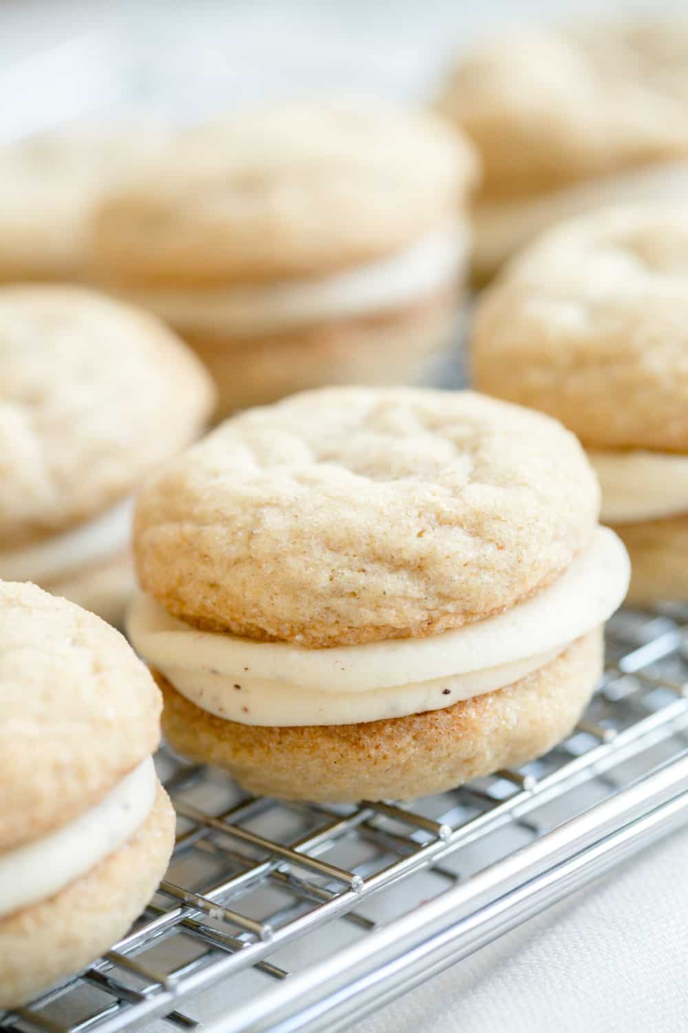 Eggnog Sandwich Cookies | Greens & Chocolate