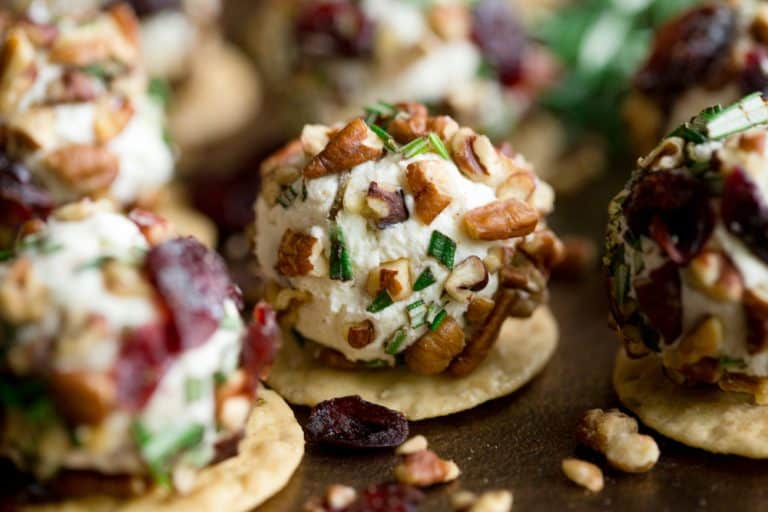 Goat Cheese Truffles greens & chocolate