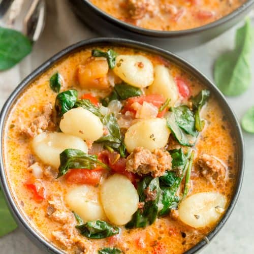 Italian Sausage Gnocchi Soup