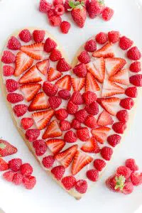 Heart Fruit Pizza