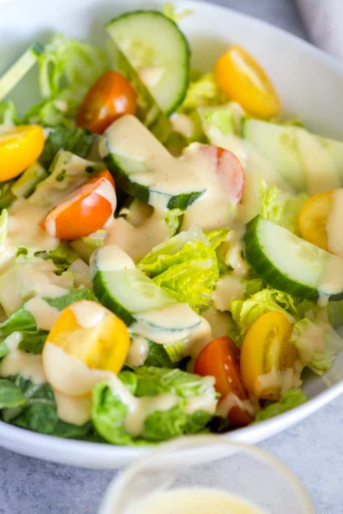 Greek Yogurt Honey Mustard Dressing greens & chocolate