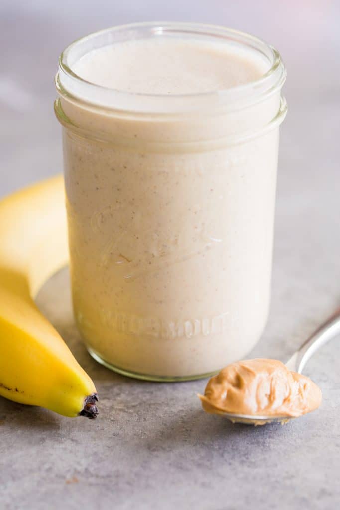 Greek Yogurt Smoothie with Peanut Butter and Banana