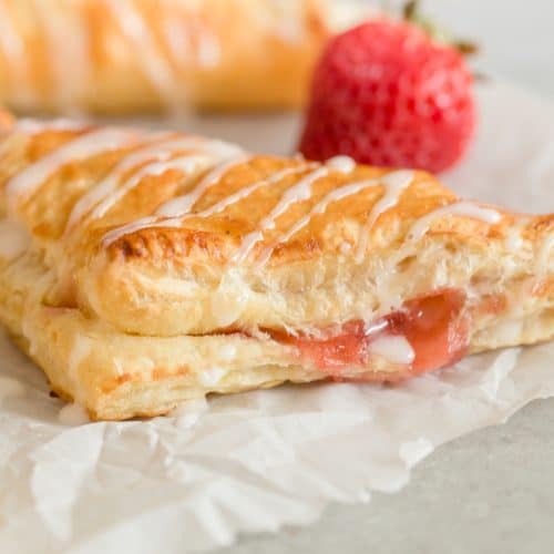 Strawberry Puff Pastry Turnovers