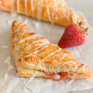 Strawberry Puff Pastry Turnovers
