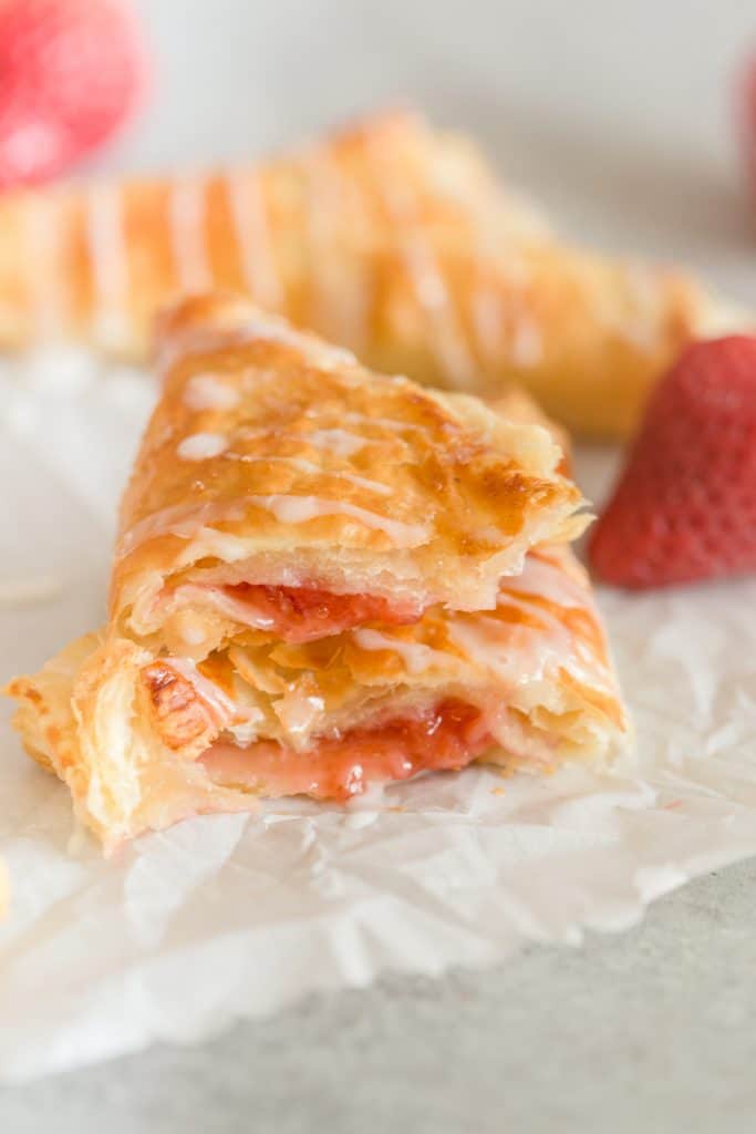 Strawberry Puff Pastry Turnovers