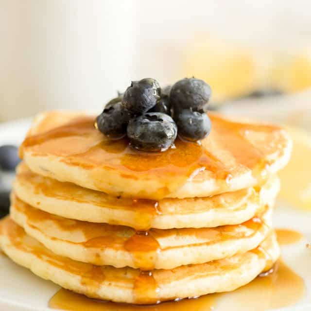 Lemon Blueberry Pancakes 