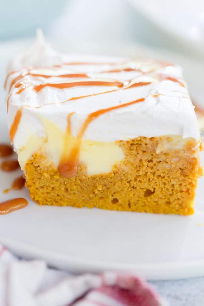 Pumpkin Pudding Poke Cake