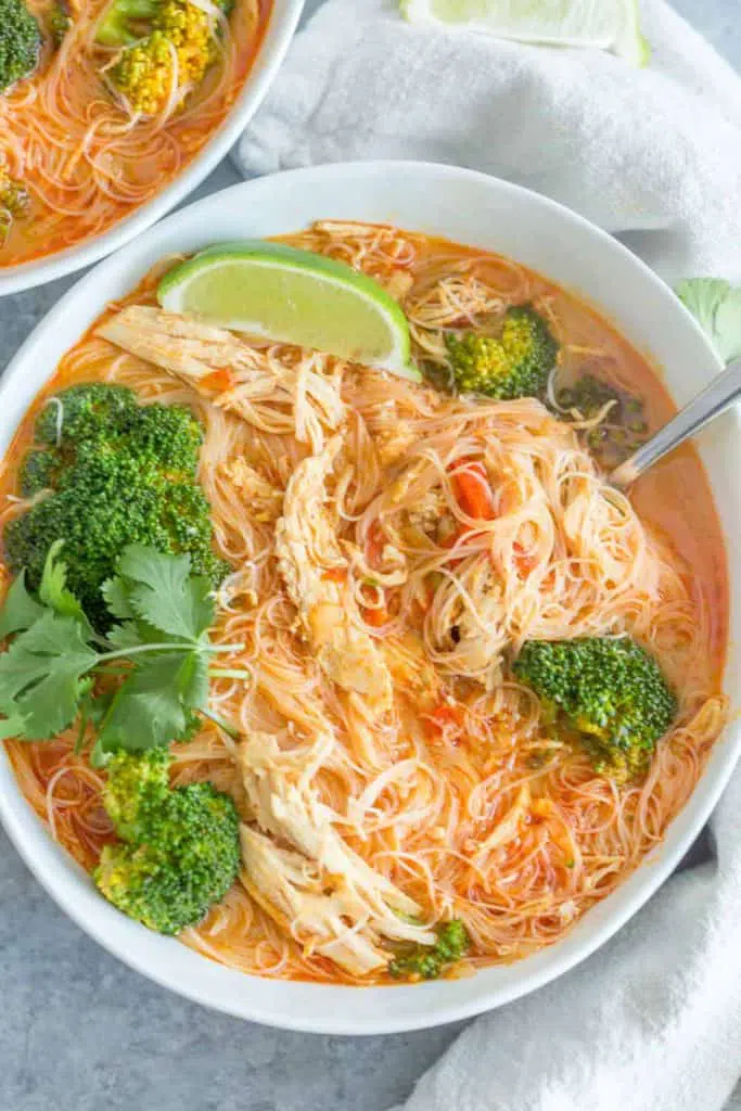 Coconut Curry Chicken Noodle Soup