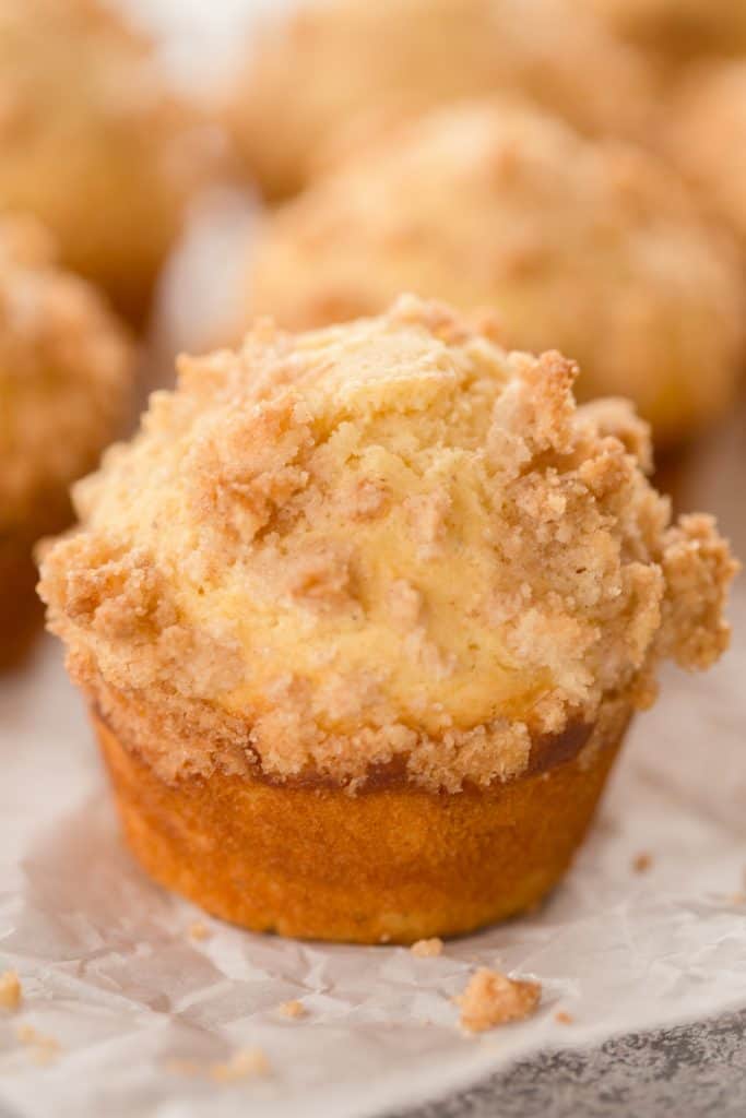 Eggnog Muffins with Streusel Topping