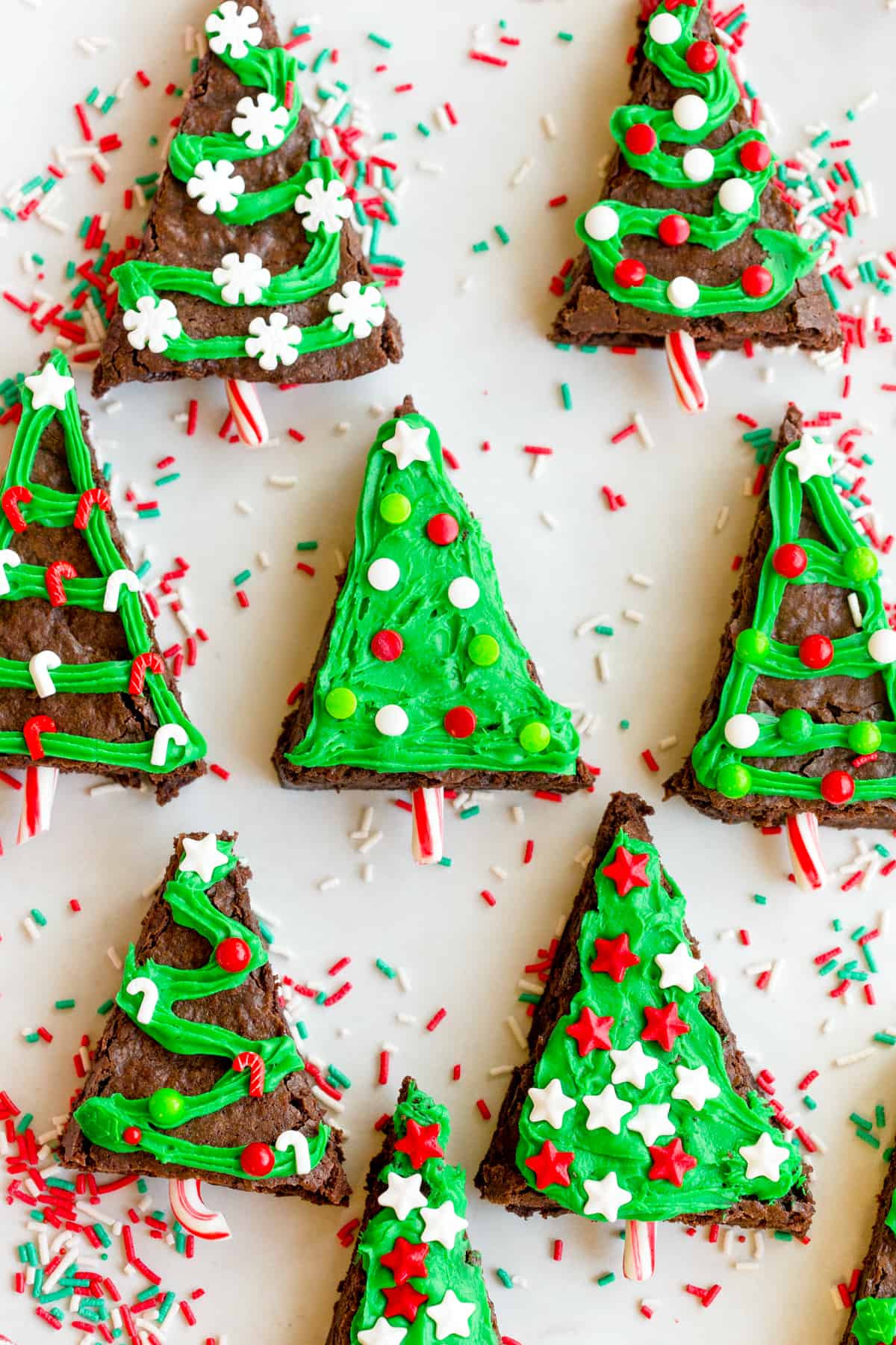 Christmas Tree Brownies Recipe
