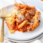 Italian Chicken Sausage Pasta Bake