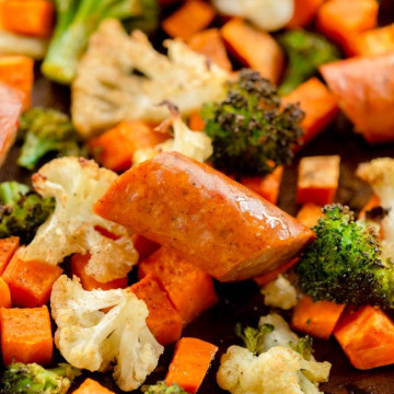 Sheet Pan Cajun Sausage and Vegetables