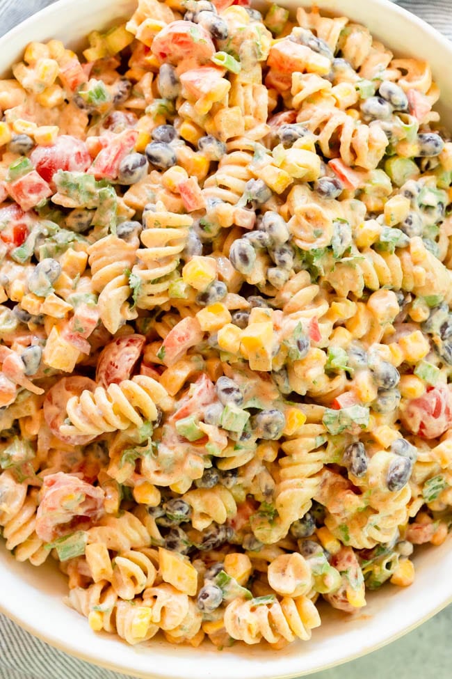 Southwestern Pasta Salad | greens & chocolate