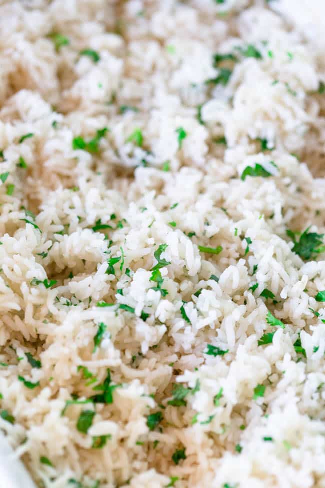 Baked Cilantro Lime Rice