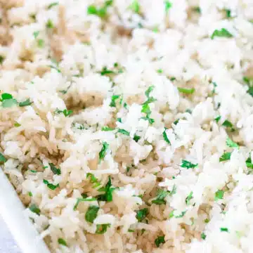 Baked Cilantro Lime Rice