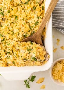 Tuna Noodle Casserole with Potato Chip Topping