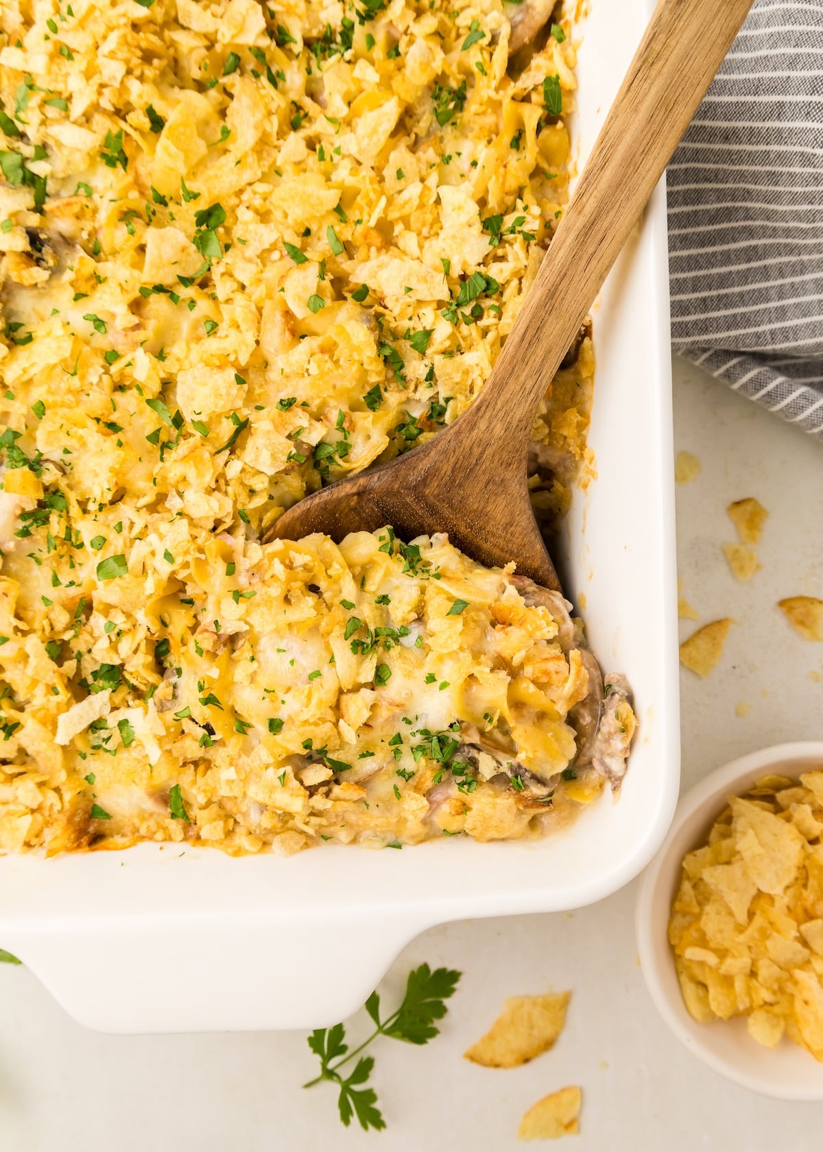 Tuna Casserole with Potato Chips