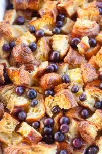 Blueberry Croissant Breakfast Casserole