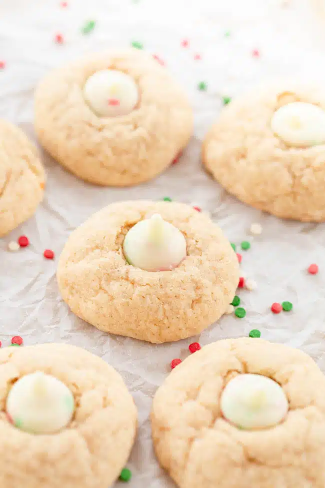 Eggnog Thumbprint Cookies