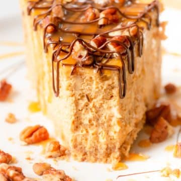 Turtle Pumpkin Cheesecake