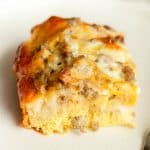 Sausage Egg Cheese Biscuit Casserole