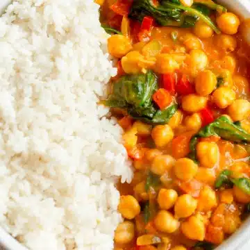 Spinach Chickpea Curry