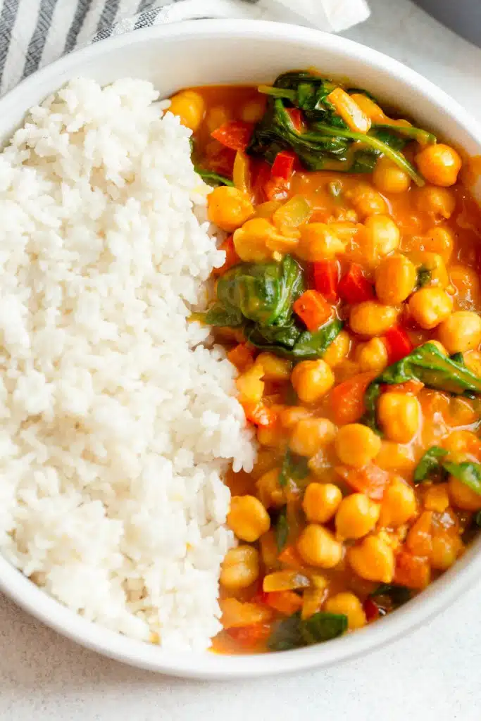 Spinach Chickpea Curry