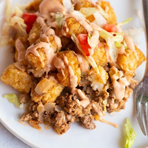 Big Mac Tater Tot Casserole
