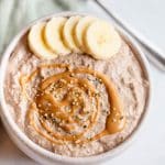 Peanut Butter Chocolate Blended Overnight Oats