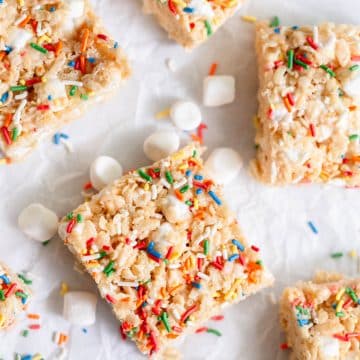 Birthday Cake Rice Krispie Treats