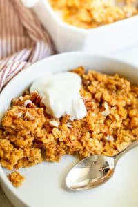 Baked Pumpkin Oatmeal