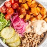Turkey Burger Bowls