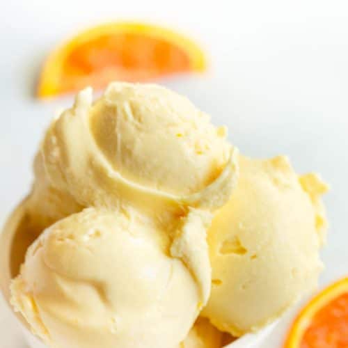 Orange Creamsicle Cottage Cheese Ice Cream