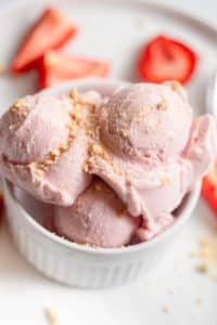 Strawberry Cottage Cheese Ice Cream