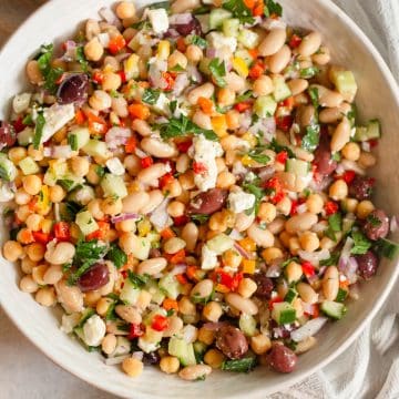 Greek Dense Bean Salad