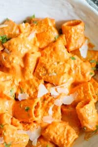 Roasted Red Pepper Goat Cheese Pasta
