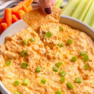 High Protein Buffalo Chicken Dip