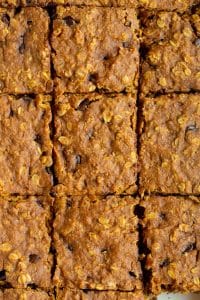 Pumpkin Chocolate Chip Oat Bars