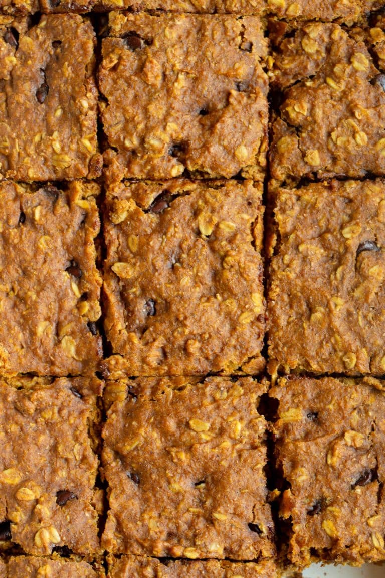 Pumpkin Chocolate Chip Oat Bars
