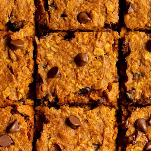 Pumpkin Chocolate Chip Oat Bars