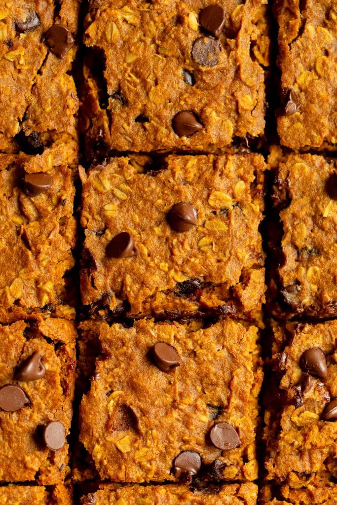 Pumpkin Chocolate Chip Oat Bars