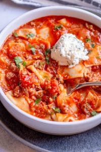 Slow Cooker Lasagna Soup