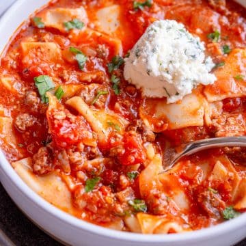 Slow Cooker Lasagna Soup