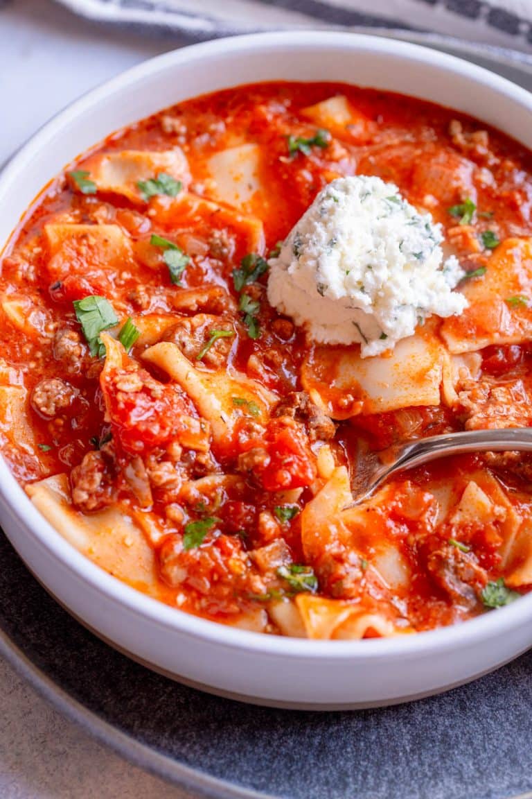 Slow Cooker Lasagna Soup