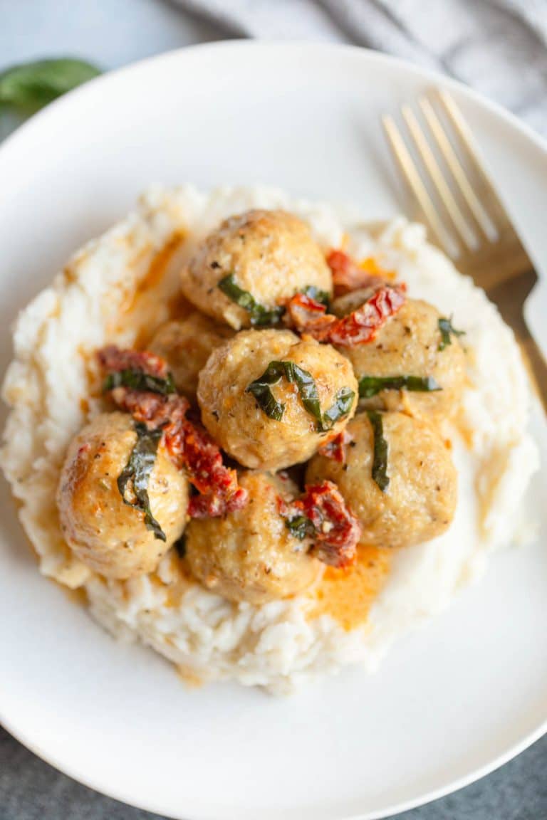 Tuscan Chicken Meatballs