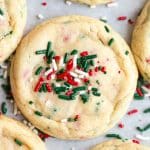 Christmas Sprinkle Sugar cookies