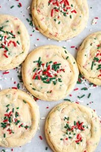 Christmas Sprinkle Sugar Cookies