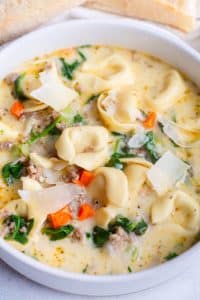 Creamy Sausage Tortellini Soup