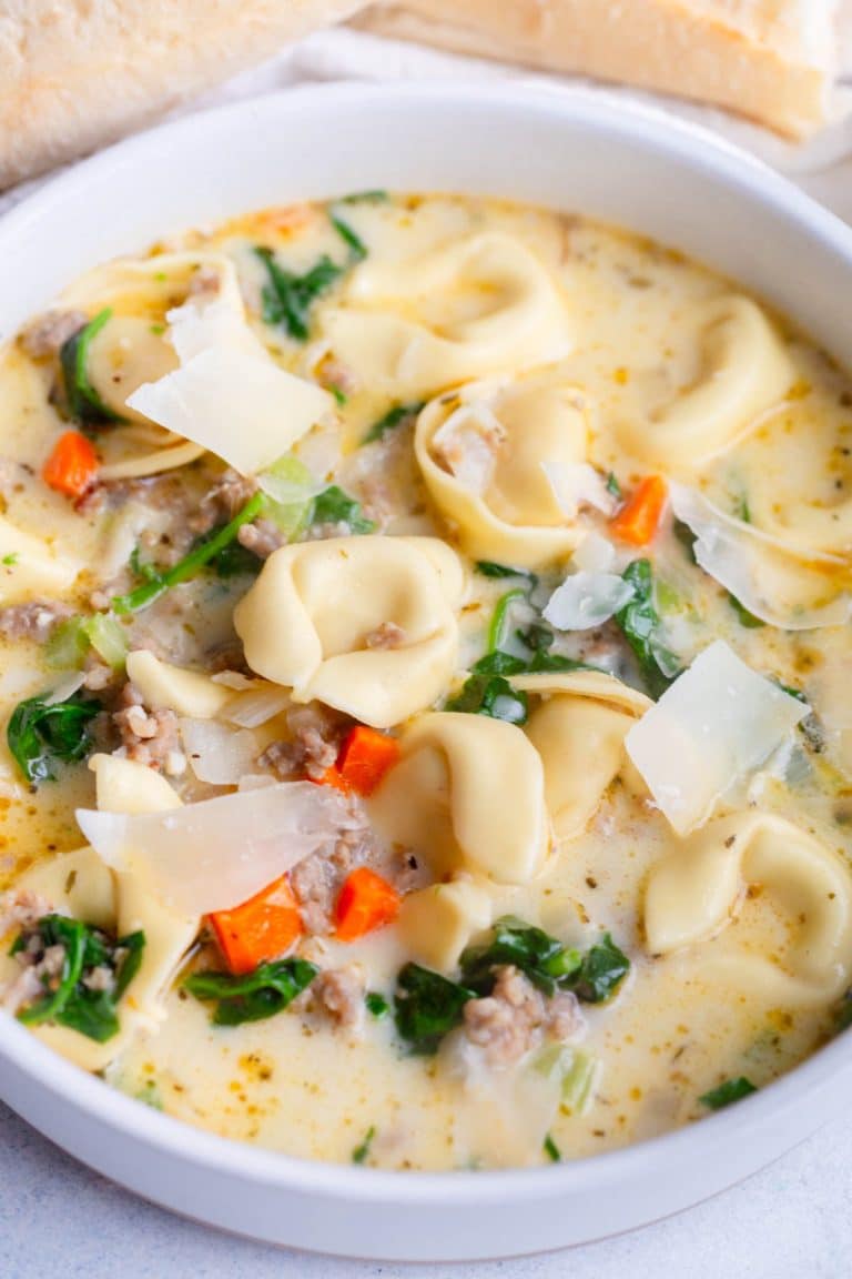 Creamy Sausage Tortellini Soup