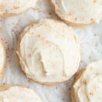 Eggnog Cookies with Eggnog Buttercream Frosting